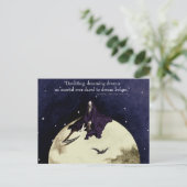 Die Sterblichkeit und der Mond Postkarte (Stehend Vorderseite)