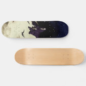 Die Sterblichkeit und der Mond Skateboard (Horizontal)