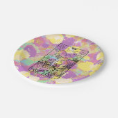 Die Stern-Tarot-Karte Pappteller (Schrägansicht)