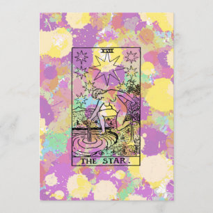 Die Stern-Tarot-Party-Einladung Einladung