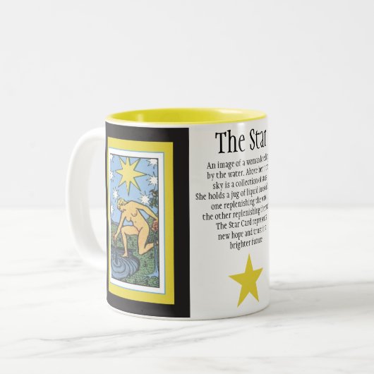 Die Stern-Tasse Zweifarbige Tasse (Vorderseite Links)