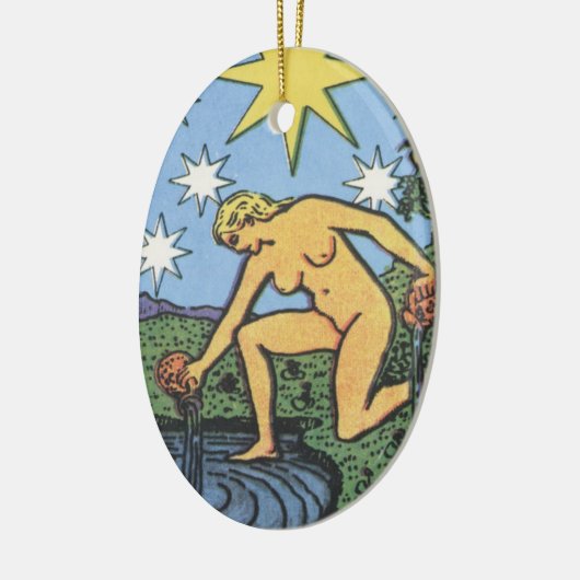 Die Stern-Verzierung Keramikornament (Links)