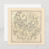 Die Sternbilder (Juli, August, September) Einladung (Vorne/Hinten)