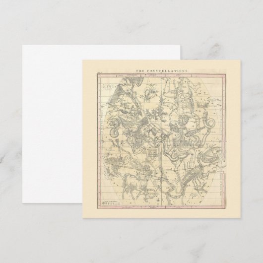 Die Sternbilder (Juli, August, September) Einladung (Vorne/Hinten)
