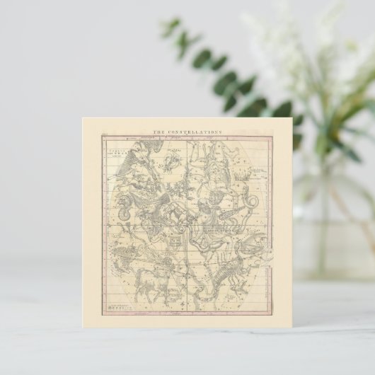 Die Sternbilder (Juli, August, September) Einladung (Stehend Vorderseite)