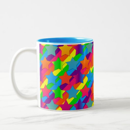 Die Sterne auf der Tasse "Streifen-Zwei" (Links)