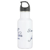 Die Sterne bewegen Edelstahlflasche (Rückseite)