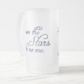 Die Sterne bewegen Mattglas Bierglas (Vorderseite Links)