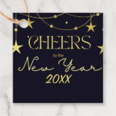 Die Sterne der Neujahrsbotschaft Geschenkanhänger (Vorderseite)