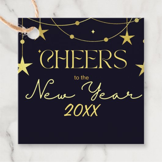 Die Sterne der Neujahrsbotschaft Geschenkanhänger (Vorderseite)