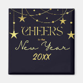 Die Sterne der Neujahrsbotschaft Magnet (Vorne)