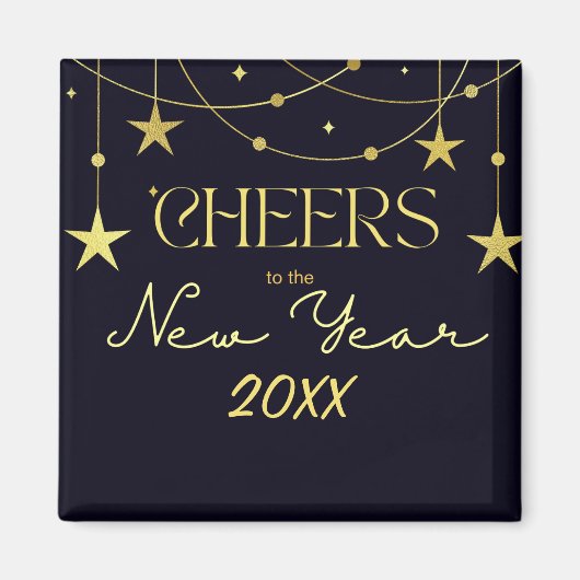 Die Sterne der Neujahrsbotschaft Magnet (Vorne)