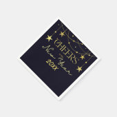 Die Sterne der Neujahrsbotschaft Serviette (Ecke)