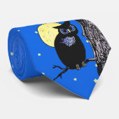 Die Sterne des Schwarzen Owl Tree Krawatte (Gerollt)