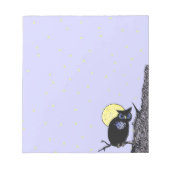 Die Sterne des Schwarzen Owl Tree Notizblock (Vorderseite)