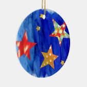 Die Sterne in der hellen Keramik Ornament (Rechts)