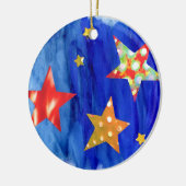 Die Sterne in der hellen Keramik Ornament (Links)