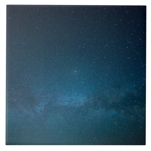 Die Sterne in der Nacht Fliese (Vorderseite)