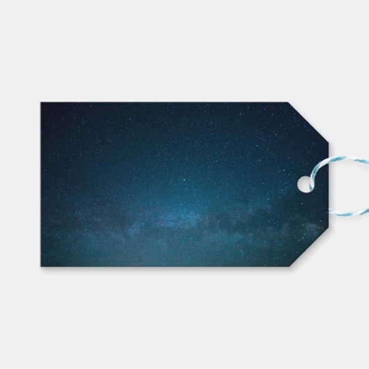 Die Sterne in der Nacht Geschenkanhänger (Vorderseite (Horizontal))