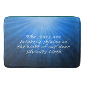 Die Sterne leuchten auf den lieben Errettern Gebur Badematte (Vorderseite)