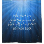 Die Sterne leuchten auf den lieben Errettern Gebur Duschvorhang (Vorderseite)