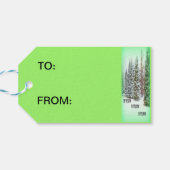 Die Sterne leuchten auf den lieben Errettern Gebur Geschenkanhänger (Rückseite Horizontal)