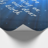 Die Sterne leuchten auf den lieben Errettern Gebur Geschenkpapier (Ecke)