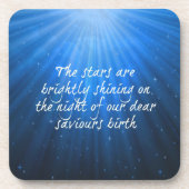 Die Sterne leuchten auf den lieben Errettern Gebur Getränkeuntersetzer (Vorderseite)