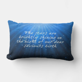 Die Sterne leuchten auf den lieben Errettern Gebur Lendenkissen