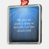 Die Sterne leuchten auf den lieben Errettern Gebur Ornament Aus Metall (Links)