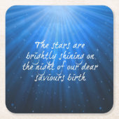 Die Sterne leuchten auf den lieben Errettern Gebur Rechteckiger Pappuntersetzer (Vorderseite)