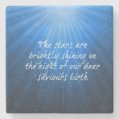 Die Sterne leuchten auf den lieben Errettern Gebur Steinuntersetzer (Vorderseite)