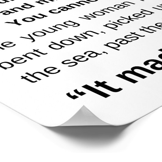 Die Sternengeschichte, das Sternengedicht Poster (Ecke)