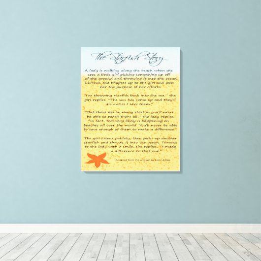 Die Sternengeschichte Leinwanddruck (Insitu (Holzboden))