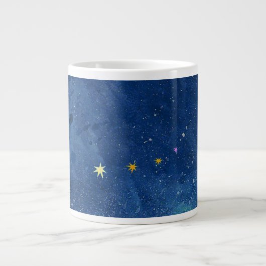 Die Sternenhimmel-Abbildung Jumbo-Tasse (Vorderseite)