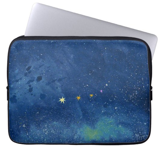 Die Sternenhimmel-Abbildung Laptopschutzhülle (Vorderseite)
