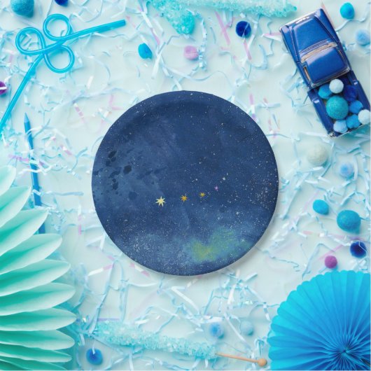 Die Sternenhimmel-Abbildung Pappteller (Party)