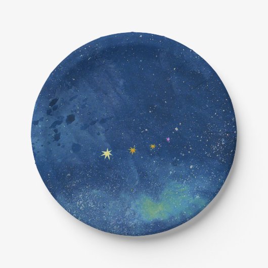 Die Sternenhimmel-Abbildung Pappteller (Vorderseite)