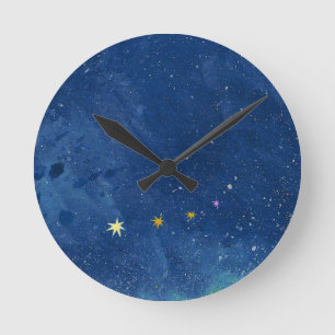 Die Sternenhimmel-Abbildung Runde Wanduhr