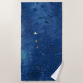 Die Sternenhimmel-Illustration Strandtuch (Vorderseite)