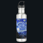 Die sternenklare Nacht durch Van Gogh Trinkflasche<br><div class="desc">Ölgemälde durch den niederländischen VorlagenVincent van Gogh (1853-1890) vermutlich seine berühmteste Malerei, Van Gogh malte "die sternenklare Nacht" im Jahre 1889 vom Gedächtnis während in einem Asyl in Frankreich, in dem er sich herein auf Krise überprüfte. Die Szene stellt die Ansicht von seinem Schlafzimmerfenster dar. Im Malen gibt es den...</div>