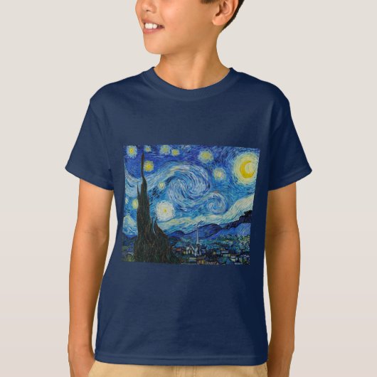 die Sternennacht 1889 von vincent van gogh T-Shirt (Vorderseite)
