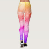 Die Sternennacht am Feuer Leggings (Rückseite)