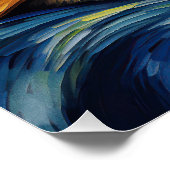 Die Sternennacht - Beagle Dog 002 - Qian wan Gogh Poster (Ecke)