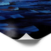 Die Sternennacht - Border Collie Dog 002 - Qian wa Poster (Ecke)