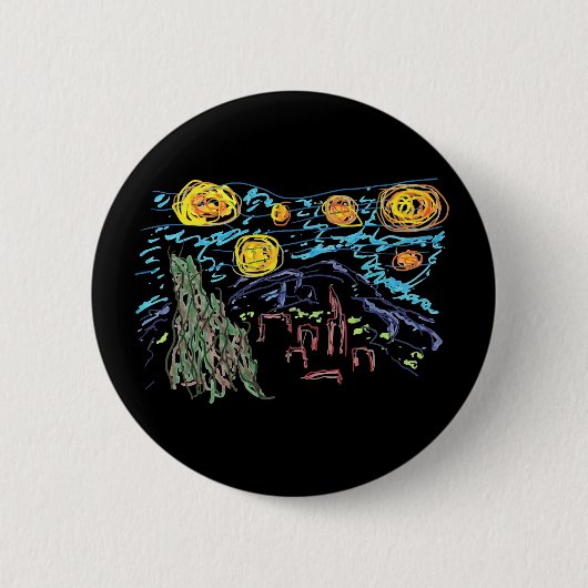 Die Sternennacht Button (Vorderseite)