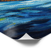 Die Sternennacht - Chihuahua Dog 003 - Qian wan Go Poster (Ecke)