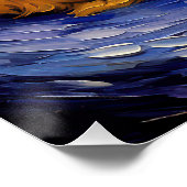 Die Sternennacht - Goldendoodle Dog 001 - Qian wan Poster (Ecke)