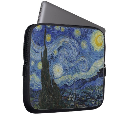 Die Sternennacht Laptopschutzhülle (Vorne Rechts)