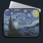 Die Sternennacht Laptopschutzhülle<br><div class="desc">Die Sternennacht von Vincent van Gogh. Die Starry Night ist ein Gemälde des niederländischen Post-Impressionisten Vincent van Gogh. Das Bild zeigt den Blick abends außerhalb seines Sanitärraums, obwohl es tagsüber aus dem Gedächtnis gemalt wurde. Der mittlere Teil zeigt das Dorf Saint-Rémy unter einem wirbelnden Himmel, mit Blick vom Asyl Richtung...</div>